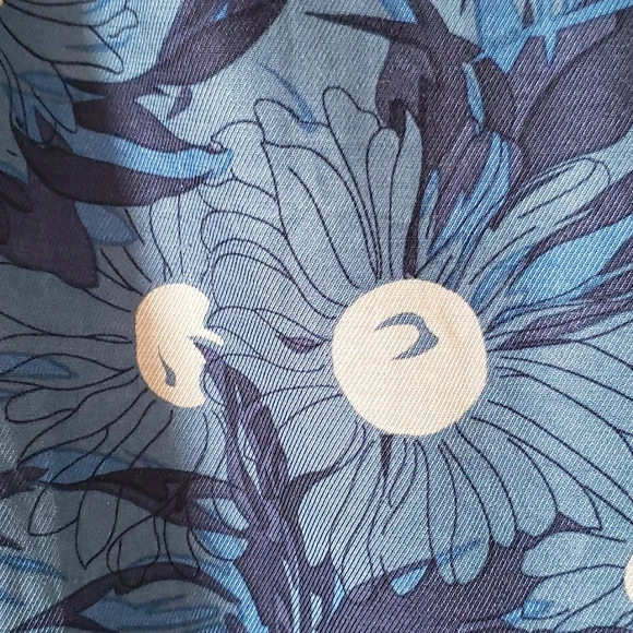 Elevenses for Anthropologie Blue Lunar Mum Tapered Capris Size 6 - Picture 2 of 11